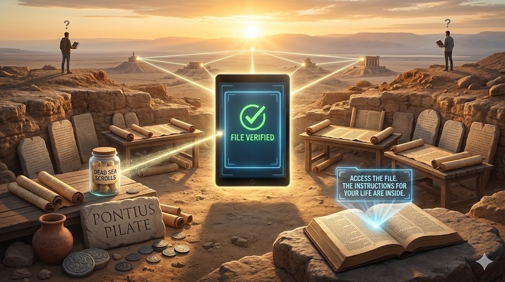 Summary image: The Bible passes historical and logical audit tests